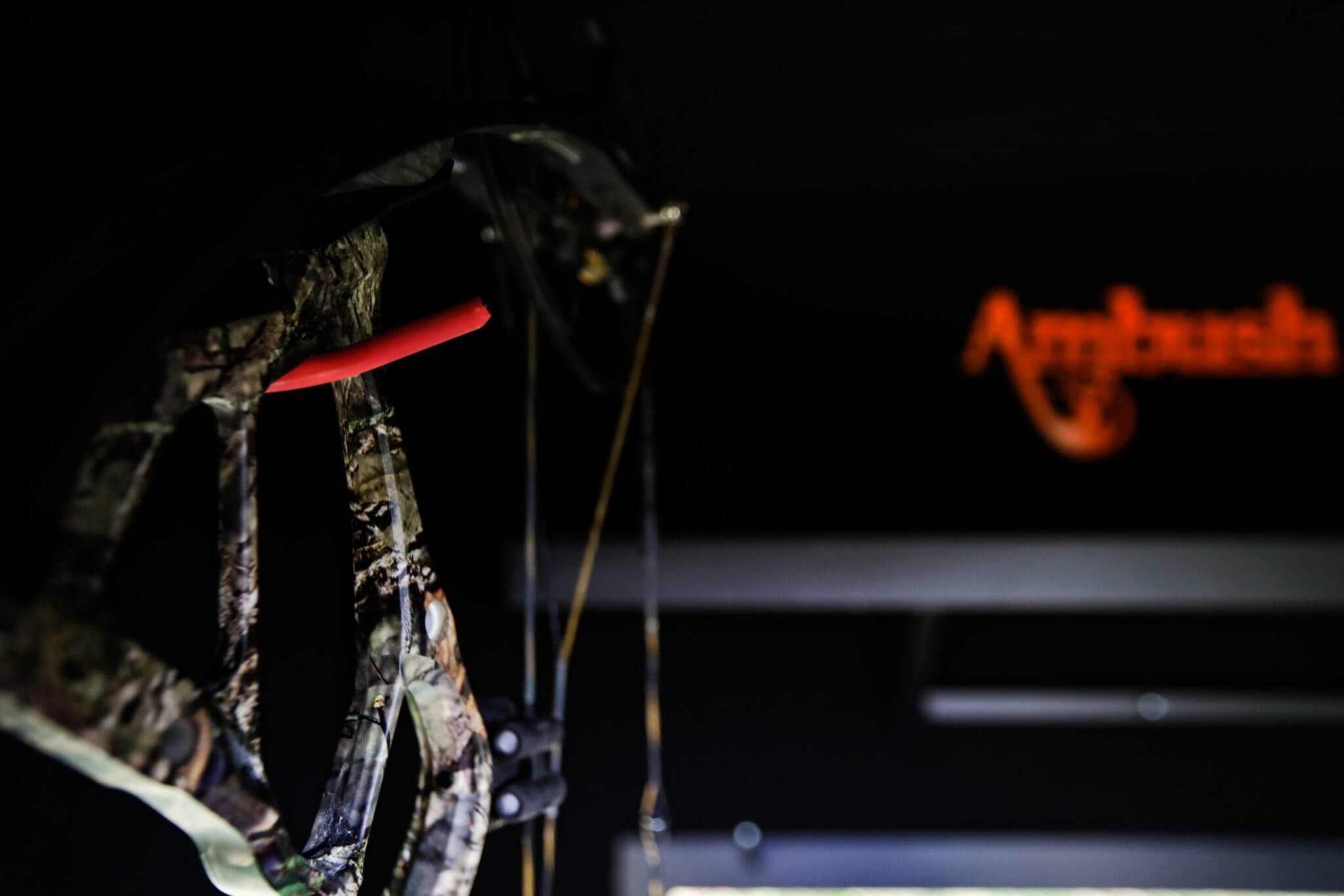 Bow Hanger in Ambush Hunting Blind