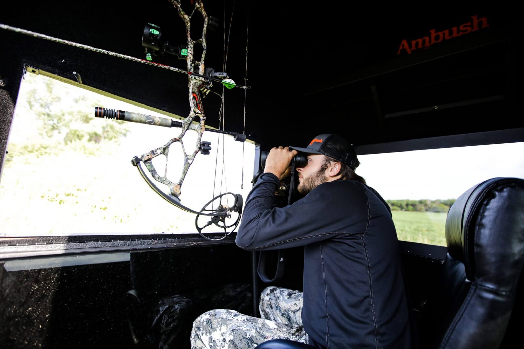 Glassing while deer hunting