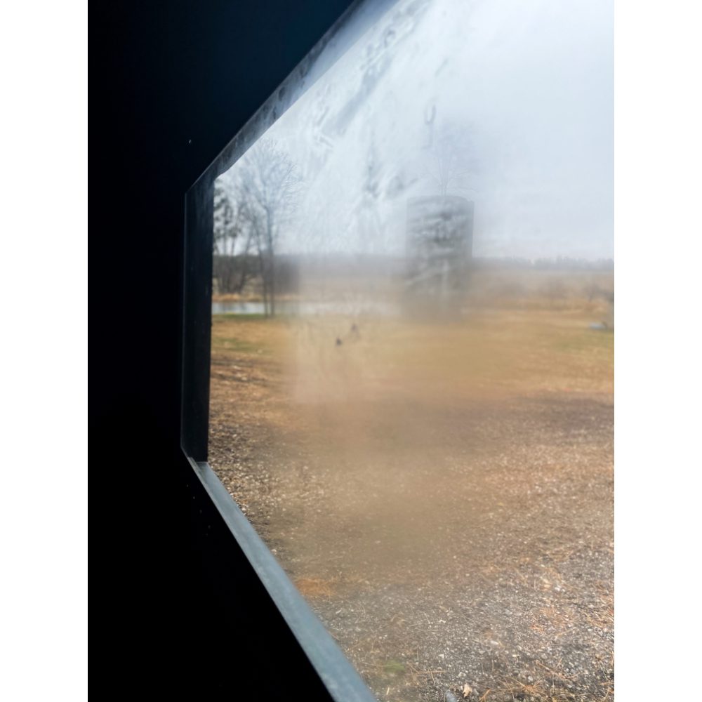 Foggy Window in Ambush Blind
